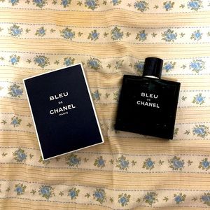 CHANEL bleu de Chanel cologne 3.4 fl oz EMPTY BOTTLE WITH BOX